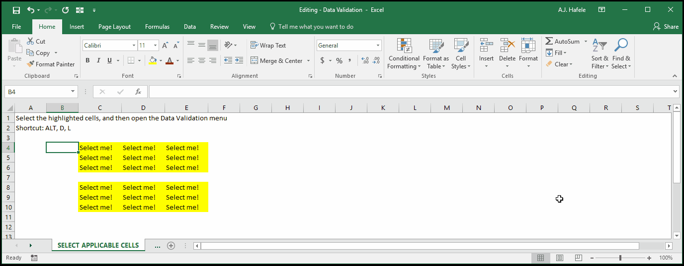 Data Validation