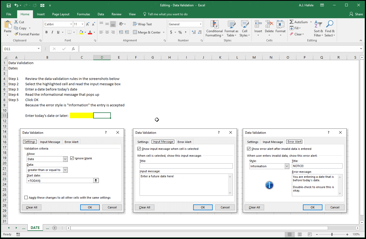 Data Validation