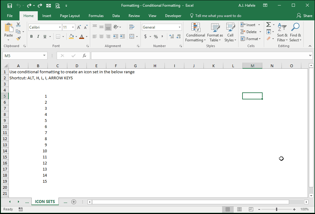 Conditional Formatting