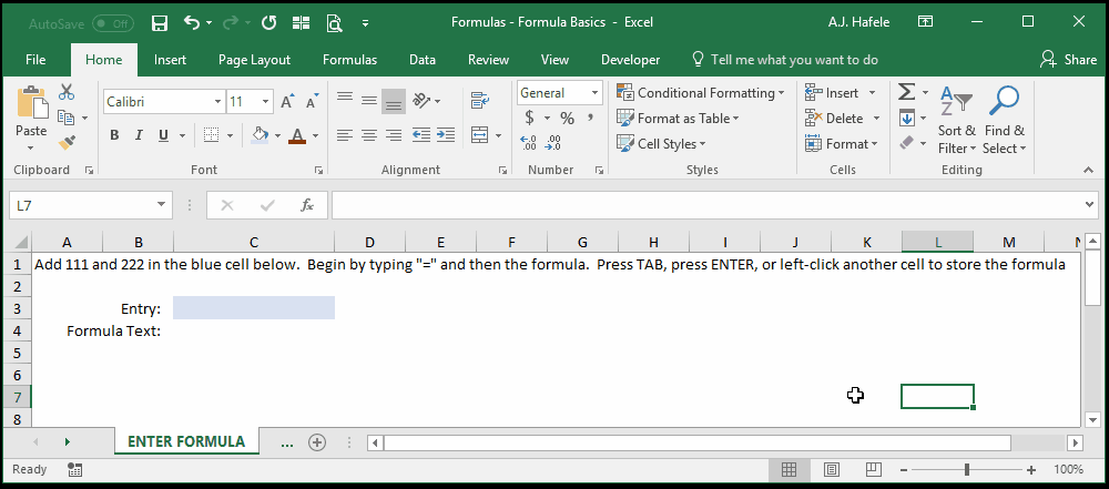 Formula Basics