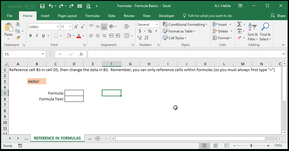 Formula Basics