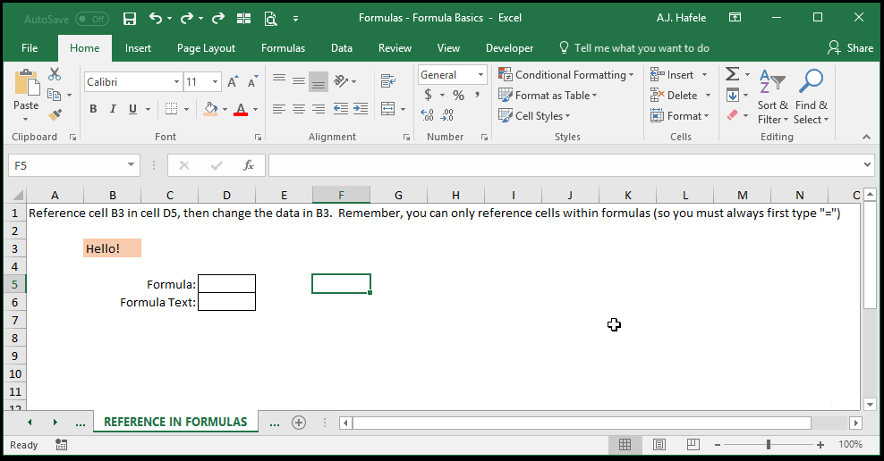 Formula Basics