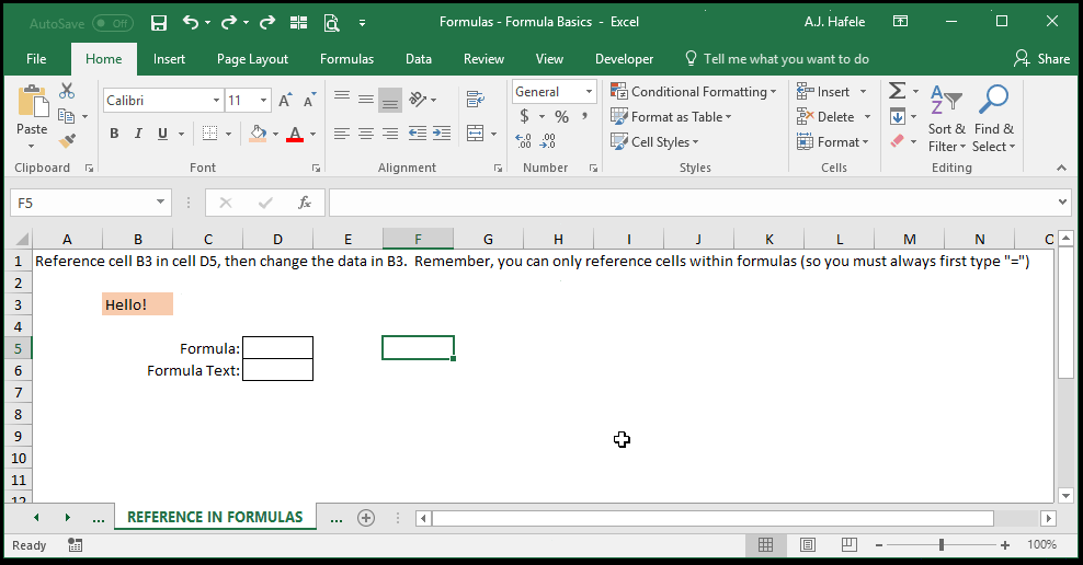 Formula Basics