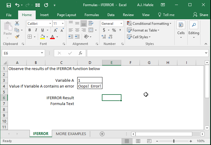 IFERROR