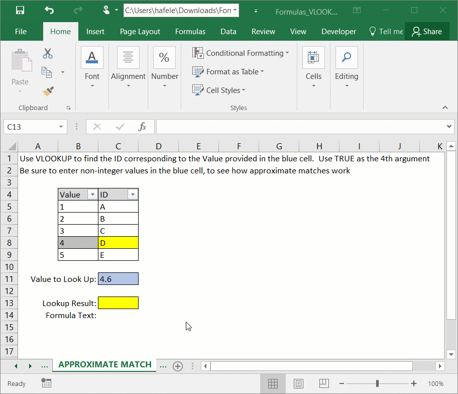 VLOOKUP