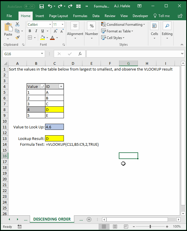VLOOKUP