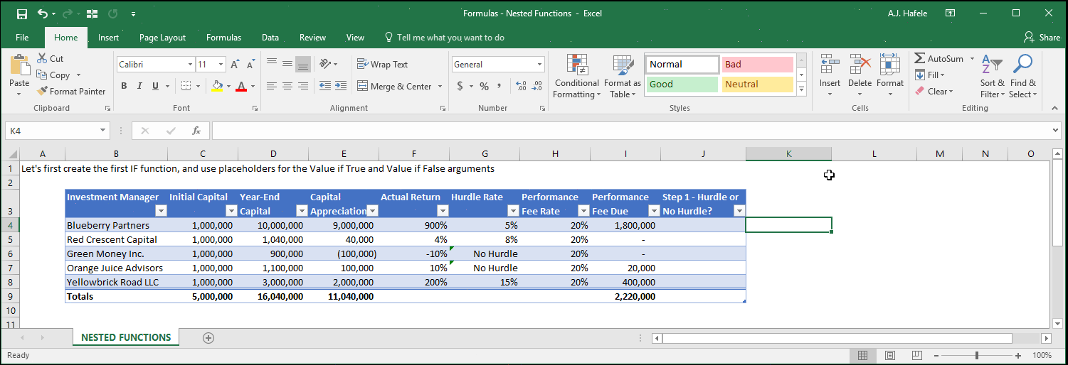 Nested Functions