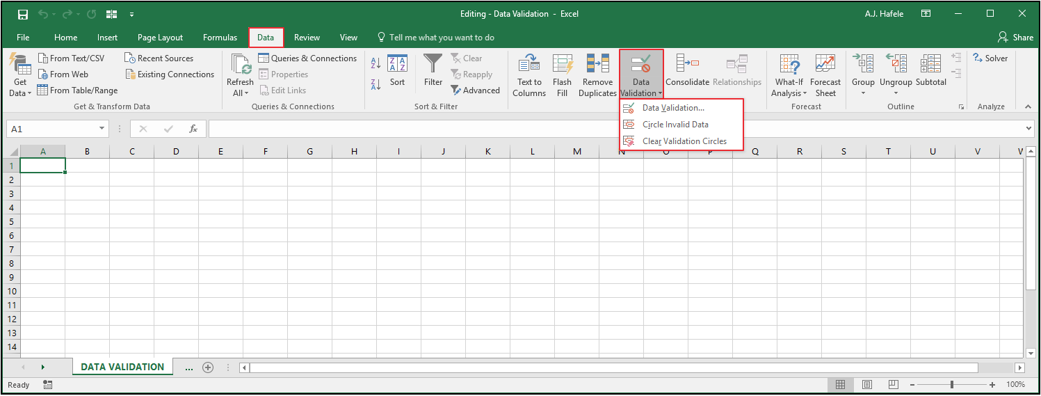 Data Validation