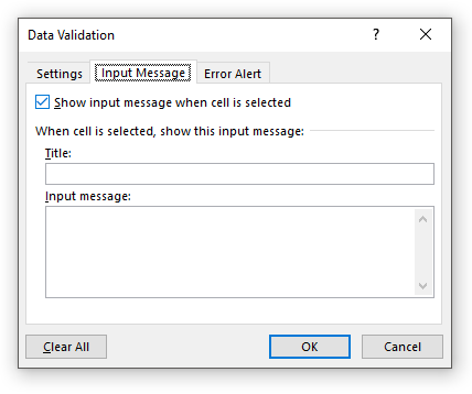 Data Validation