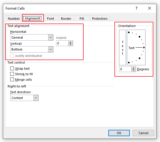 Text Alignment, Orientation, And Indents