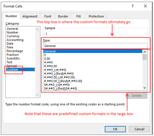 Number and Text Formats