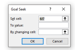 Goal Seek