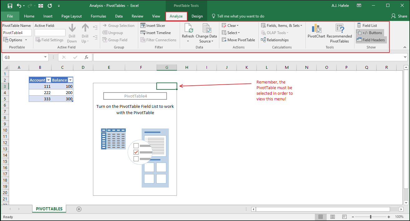 PivotTables