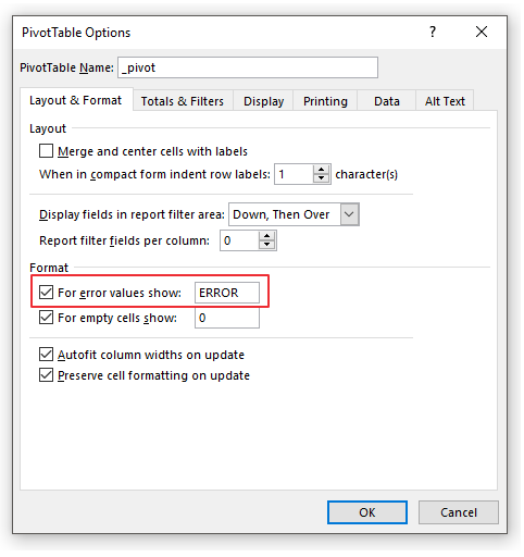 PivotTables