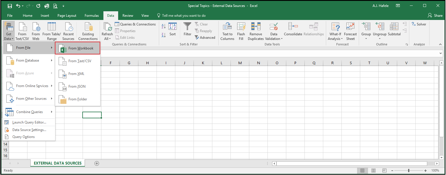 External Data Sources