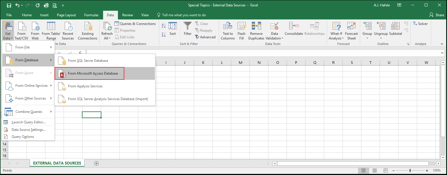 External Data Sources