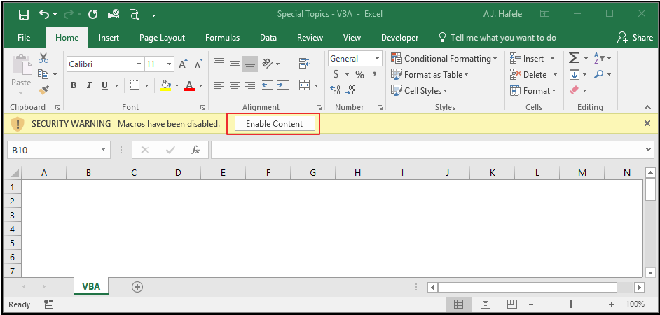 VBA